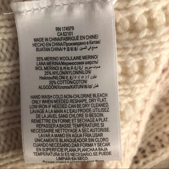 NWOT White Bcbg Turtleneck Sequin Tunic Sweater - Picture 11 of 11